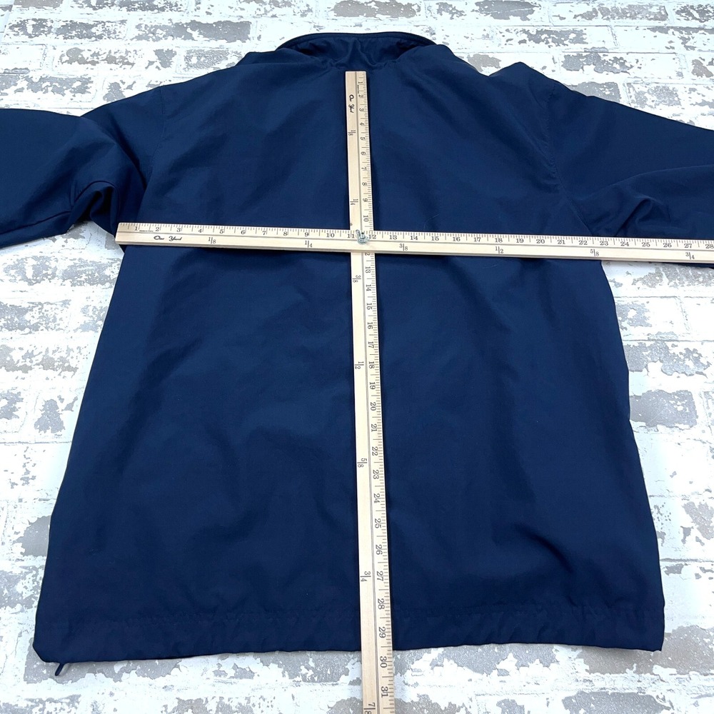 Vintage Nike Jacket Men XXL 2XL Blue Windbreaker Track Suit Navy Y2K Warm Up - Picture 7 of 10